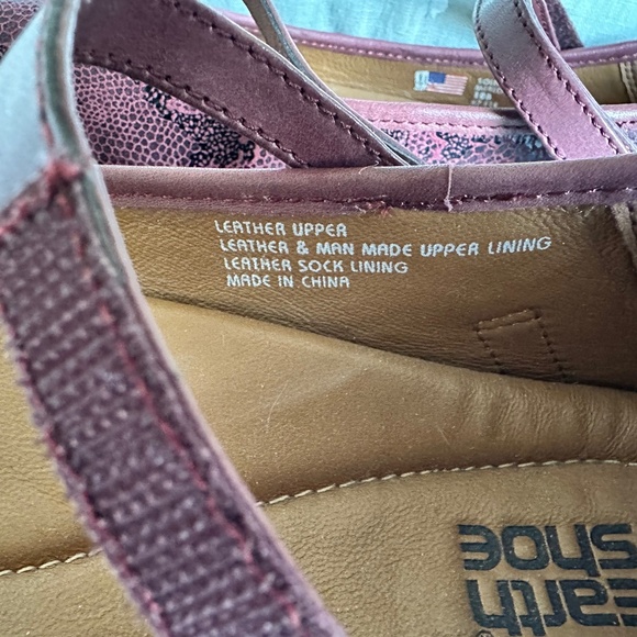 Earth Red Shimmery Flats with Mary Jane Strap - Picture 5 of 8